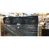 Image 2 : 18 MILK CRATES, MOSTLY  BLACK