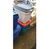 Image 2 : 14 ASSORTED PLASTIC TOTES