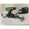 Image 2 : HITACHI DRILL WITH CHARGER AND TWO BATTERIES AND CASE OF NEW DOOR LOCKS