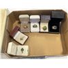 Image 2 : JEWELLERY BOX W/ CONTENTS AND 6 LADIES RINGS