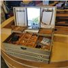 Image 1 : LARGE JEWELLERY BOX W/ CONTENTS