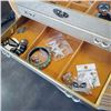 Image 3 : LARGE JEWELLERY BOX W/ CONTENTS