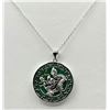 Image 2 : STERLING SILVER 'DRAGON' JADEITE (9.17CT) PENDANT WITH STERLING SILVER CHAIN, W/A $730.00. JADEITE S