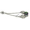 Image 2 : STERLING SILVER NATURAL MYSTIC QUARTZ (4.25CT) BRACELET, W/A $820.00.