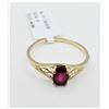 Image 2 : 10KT YELLOW GOLD NATURAL ENHANCED RUBY (0.60CT) RING, SIZE 6.25, W/A $670.00. RUBY IS A  SYMBOL OF P