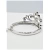 Image 1 : STERLING SILVER DIAMONDS (0.12CT) RING, SIZE 7, W/A $505.00. DIAMOND IS THE BIRTHSTONE FOR APRIL.