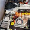 Image 2 : TRAY OF BATTERIES, THERMOMETERS, FLASHLIGHTS AND MORE