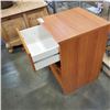 Image 2 : SINGLE DRAWER TEAK FINISH NIGHTSTAND