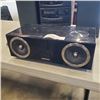 Image 2 : HITACHI BOOKSHELF STEREO, AND SAMSUNG IPOD DOCK