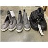 Image 1 : 3 PAIRS OF WOMENS BOOTS, SIZE 9