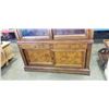 Image 2 : ETHAN ALLEN 2PC GLASS SLIDING DOOR DISPLAY CABINET