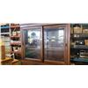 Image 3 : ETHAN ALLEN 2PC GLASS SLIDING DOOR DISPLAY CABINET
