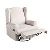 Image 1 : STORKCRAFT SERENITY WINGBACK UPHOLSTERED RECLINING GLIDER W/ USB CHARGING PORT, RETAIL $549