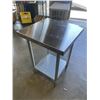 Image 2 : AS NEW STAINLESS PREP /  SHOP TABLE 24 INCH X 24 INCH