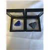 Image 2 : 5 SEMI PRECIOUS STONES - AGATE, MOOKITE, AMETHYST, SHUNGHITE, AND LAPIS LAZULI W/ CLEAR QUARTZ DISPL