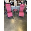 Image 2 : BRAND NEW 3PC ZERO GRAVITY CHAIR SET - 2 CHAIRS W/ CUP HOLDERS AND SIDE TABLE