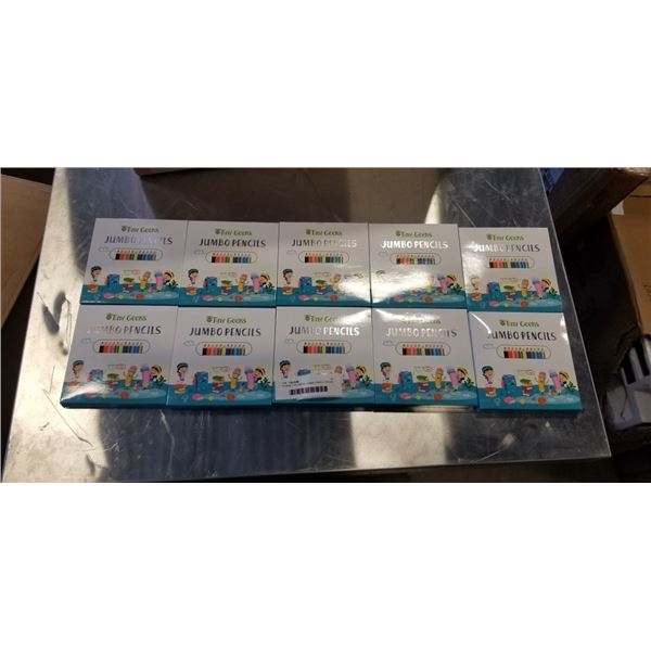 10 NEW TINY GEEKS JUMBO PENCIL PACKS