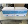Image 1 : 2 BOXES OF VINYL GLOVES, SIZE LARGE