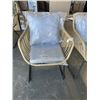 Image 2 : 2 BRAND NEW BOHO STYLE PATIO ARMCHAIRS, RETAIL $499