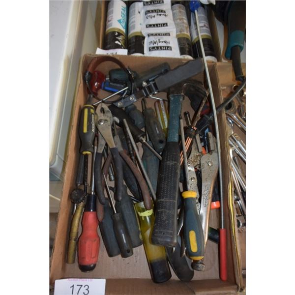 Misc Lot Of Screwdrives-Pliers- Vise Grips etc