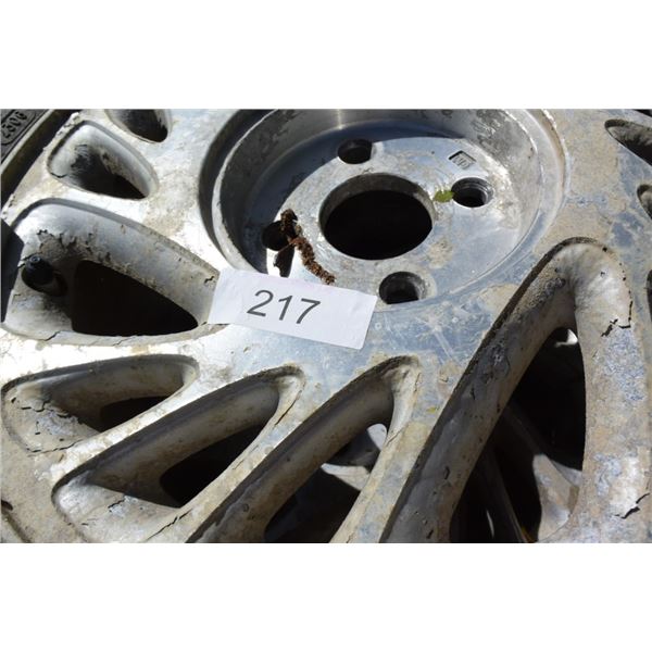 Set Of 4 Tires On Alum Rims