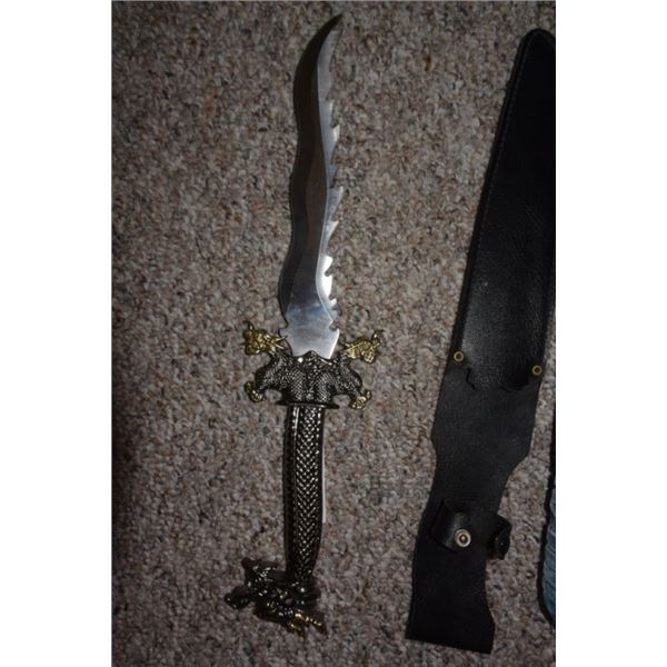 Decorative dragon head knife