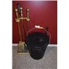 Image 1 : Fire Place Tools With Ash Bucket