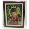 Image 1 : Needlework Portraits, Originals and a Print (11.5wx15.5h, 13.5wx19h, 12wx16h)