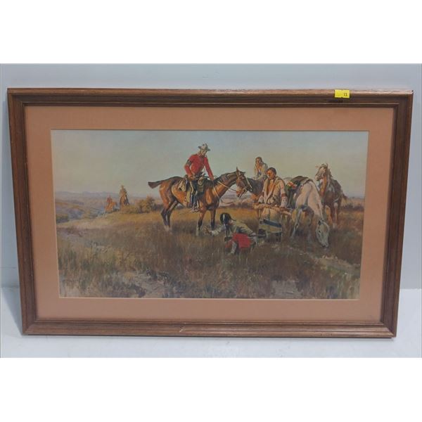 Charlie Russell, The Queens Warhounds Print (19.5wx11h)