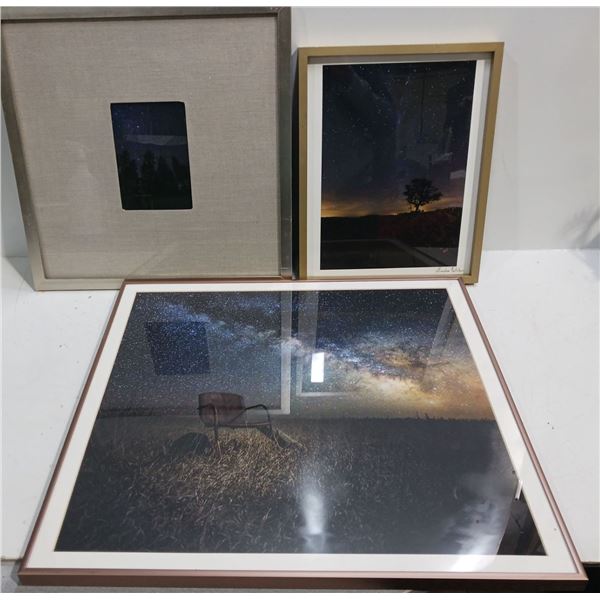 Collection of Framed Galaxy Photographs Largest 22Wx21H Smallest 11.5Wx14.5H