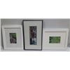 Image 1 : Collection of Framed Wall Art Photographs 4Wx 3.5H, 4Wx5.5H and Watercolour Print 3.5Wx9.5H