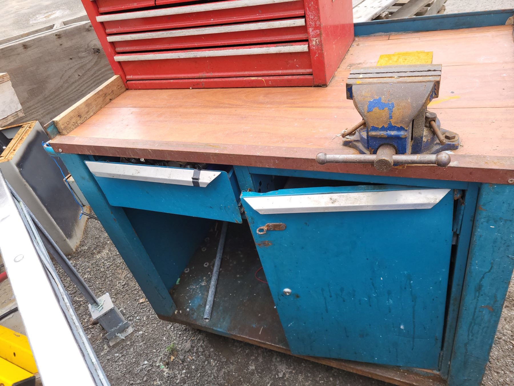 Chest Work Table Work Table with Tool Chest