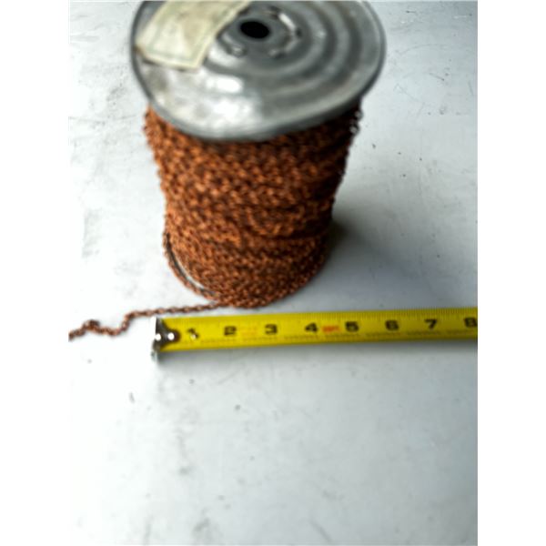 CHAINETTE ACIER COULEUR CUIVRE = 5LBS APPROX