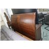 Image 2 : Semi-contemporary 8 drawer bedroom chest 33" high, 66" wide, 19" deep, and a headboard, footboard de