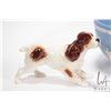 Image 2 : Wedgwood Jasperware 8" diameter bowl, Goebel spaniel 7 3/4" in length and a 6" long Beswick spaniel