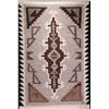 Image 2 : Framed "Two Grey Hills' hand woven rug, 32" X 20 1/2". NOTE: This is too large to ship through most 