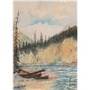 Image 2 : Two framed original watercolour paintings including lakeside scene, signed by artist H.G. Crumplin, 