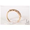 Image 2 : 14kt yellow gold and diamond anniversary band set with .70ct of round brilliant cut natural diamonds