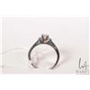 Image 2 : 14kt white gold and diamond solitaire ring set with .42ct round brilliant cut diamond. Retail replac