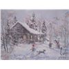 Image 2 : Limited edition print by Georgia Jarvis titled "Frosty" 82/1100, overall dimensions including frame 