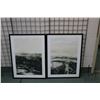 Image 1 : Two framed decor prints, each overall dimensions 32" X 24", note: local showhome decor. NOTE: This i