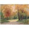 Image 2 : Framed original watercolour painting titled on verso " Autumn In Yawkey Bush, 1970's" and signed by 