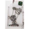 Image 2 : Three trays of jewellery including silver tone brooch, mother-of-pearl Marlin fish earrings etc. plu