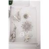Image 3 : Three trays of jewellery including silver tone brooch, mother-of-pearl Marlin fish earrings etc. plu