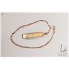 Image 1 : Antique gold filled watch chain with attached pen knife, 13" in length
