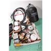 Image 2 : Lincoln Electric MIG-PAK 140MP welder with selection of accessories including MIG gun, ground cable,