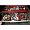 Image 8 : Portable polymer tool box and an International mechanic style to box, both full including 1/2" impac