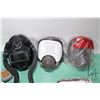 Image 2 : Honeywell 8400 series full face welding respirator, two 3M model 6898 full face respirator masks, al