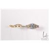 Image 1 : 1.0ct Moissanite gemstone ring, set in sterling mount with gold overlay, size 7, D VVS1 with GRA cer