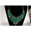 Image 2 : Four sterling silver necklaces set with faceted gemstone/ gemstone like, coloured stones and natural